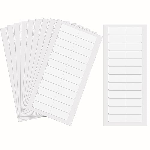120 pestañas para extensiones de cabello, cinta adhesiva de repuesto de doble cara para extensiones de cabello, suministros de pelucas (blanco)