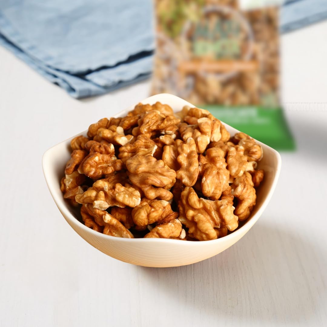 Alfano dal 1940 Noci Sgusciate Maxi Scorta 500g Ricche di Magnesio, Tiamina, Vitamina B6 e Omega 3 Snack Ideale per una Dieta Equilibrata e Vegana (4 Pezzi)