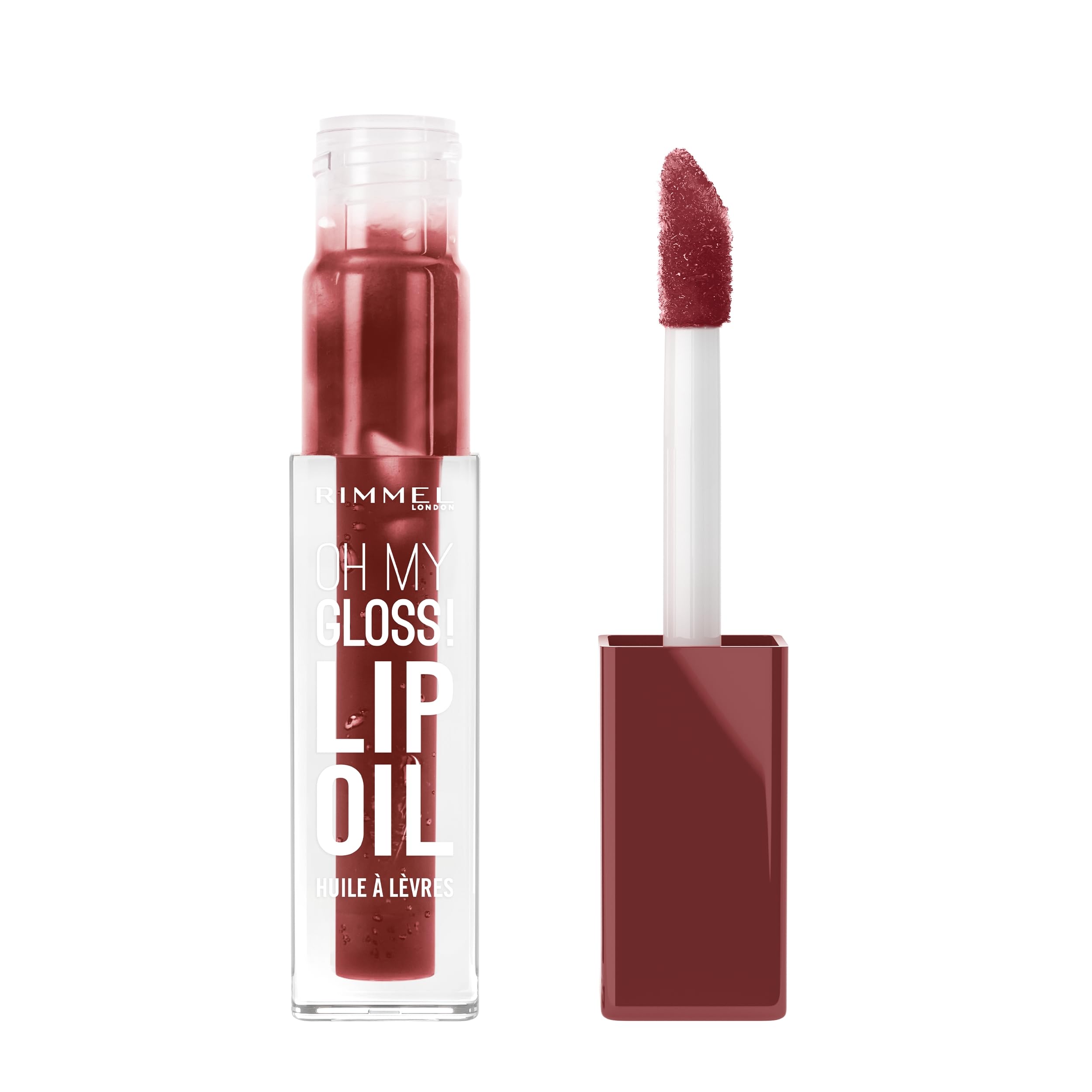 Rimmel Oh My Gloss! Lip Oil 008 Deep Chery, Juicy Shine, Hydrates & Naturally Plumps, Moisture Boost, Vitamin E