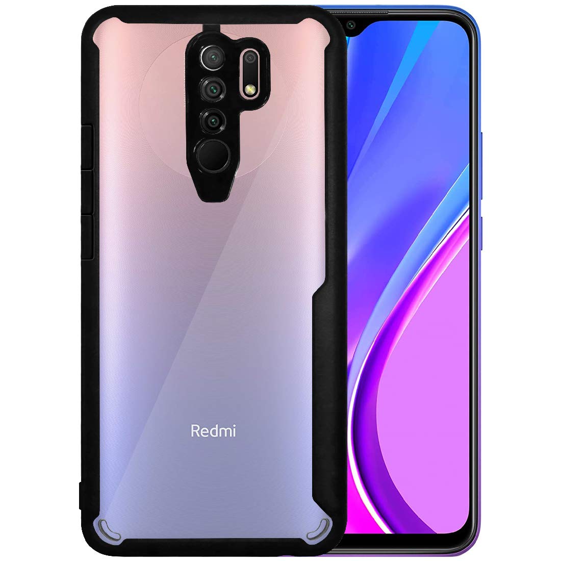 Amazon Brand - Solimo Silicone Mobile Cover (Soft & Flexible Shockproof Back Case with Cushioned Edges) for Mi Redmi 9 Prime/Poco M2 (Black) (B08SLYS6DS) Amazon Price History, Amazon Price Tracker