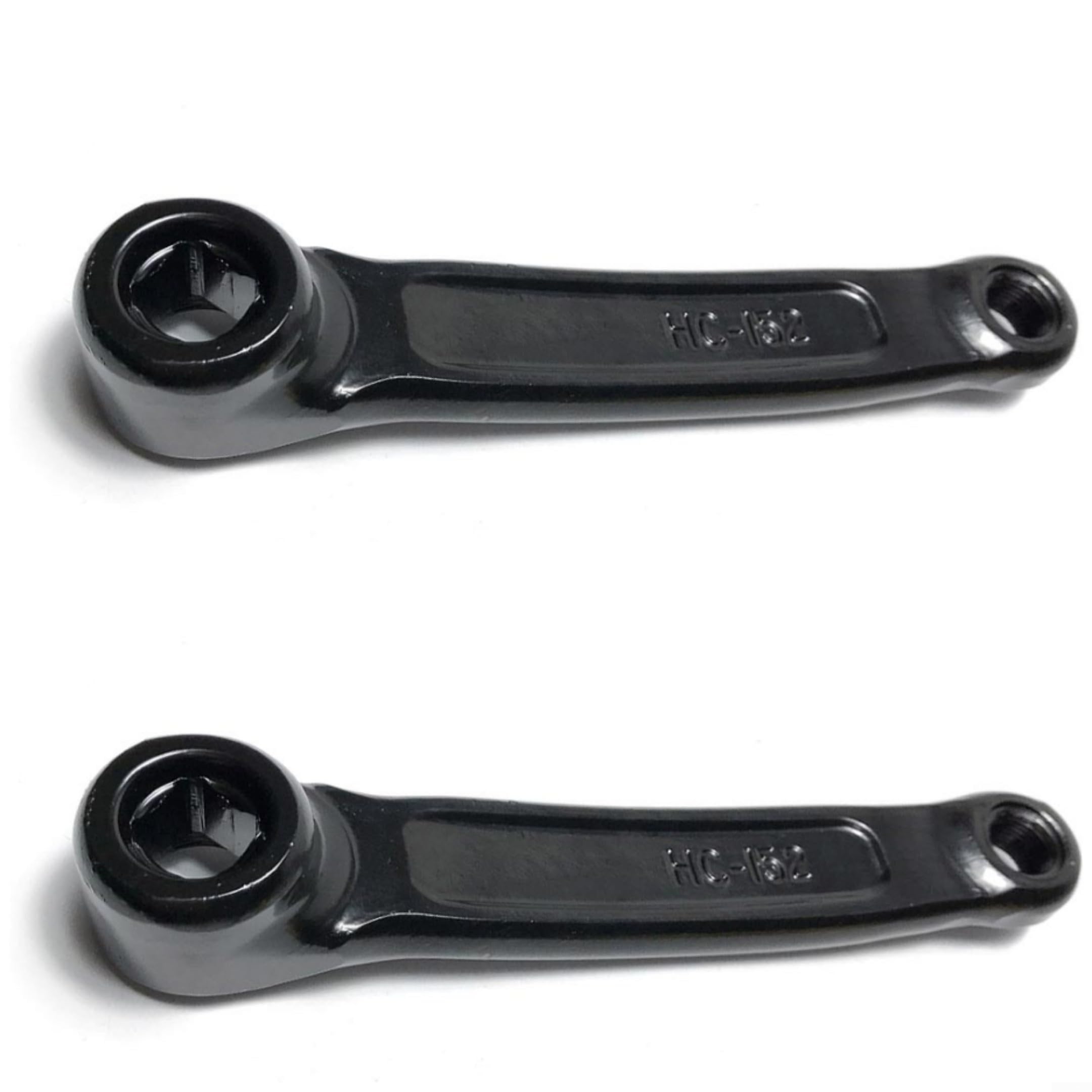 Manivelle de vélo de sport d'intérieur de 152 mm avec construction en fer et trou carré, manivelle gauche/droite pour l'entretien et la mise à niveau du vélo d'appartement (gauche et droite)