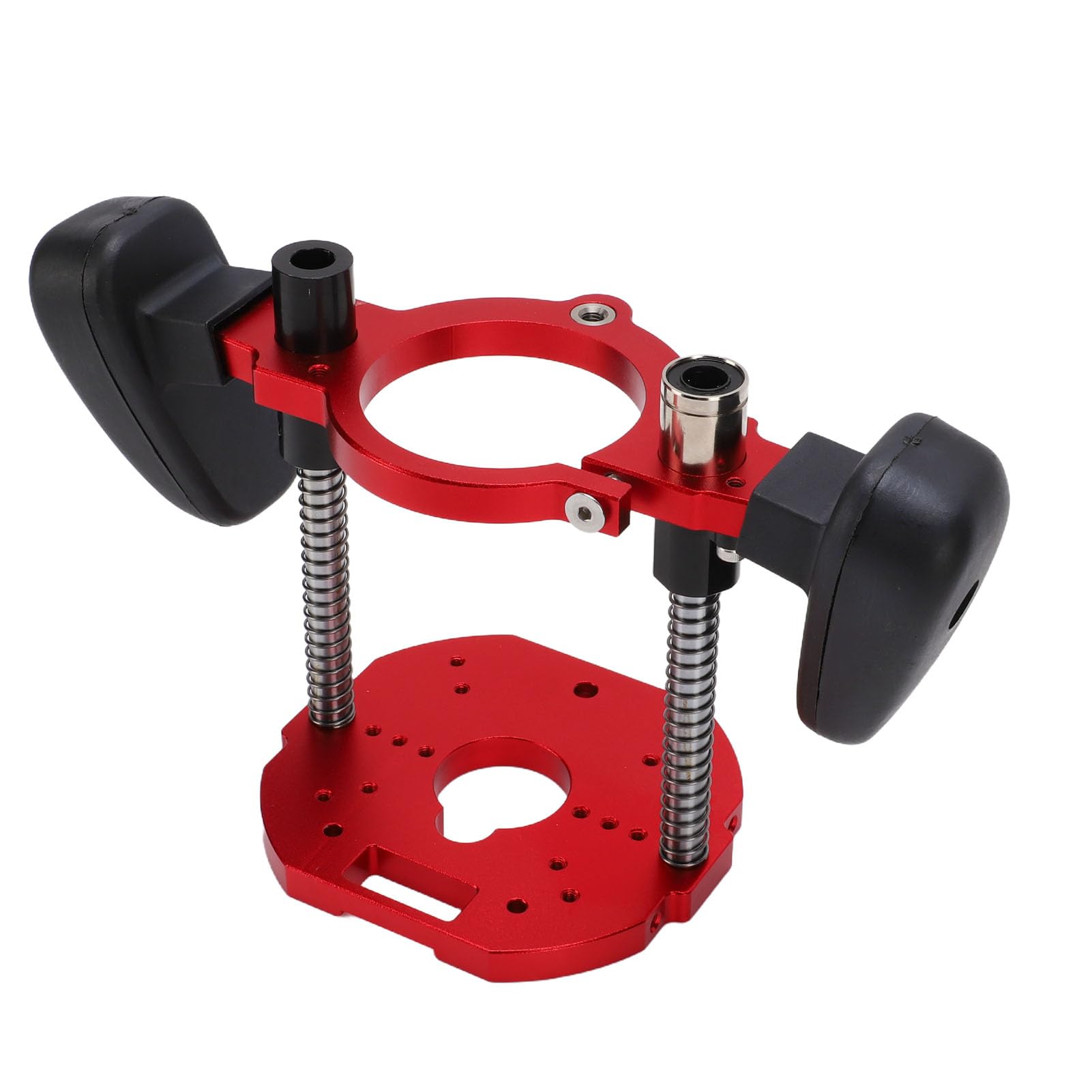 Base di Sollevamento della Fresatrice Foro di Montaggio 62x70mm Lega di Alluminio Anodizzato con Campo di Serraggio Regolabile 63,5-65mm Sollevamento Inverso 100mm Pressat