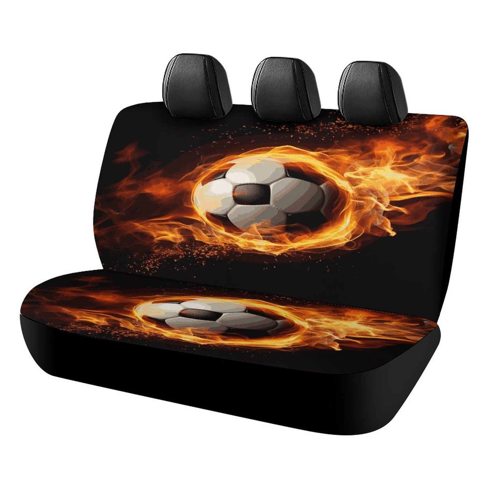 Fundas de asiento de coche lavables para perros con estampado de fútbol 8
