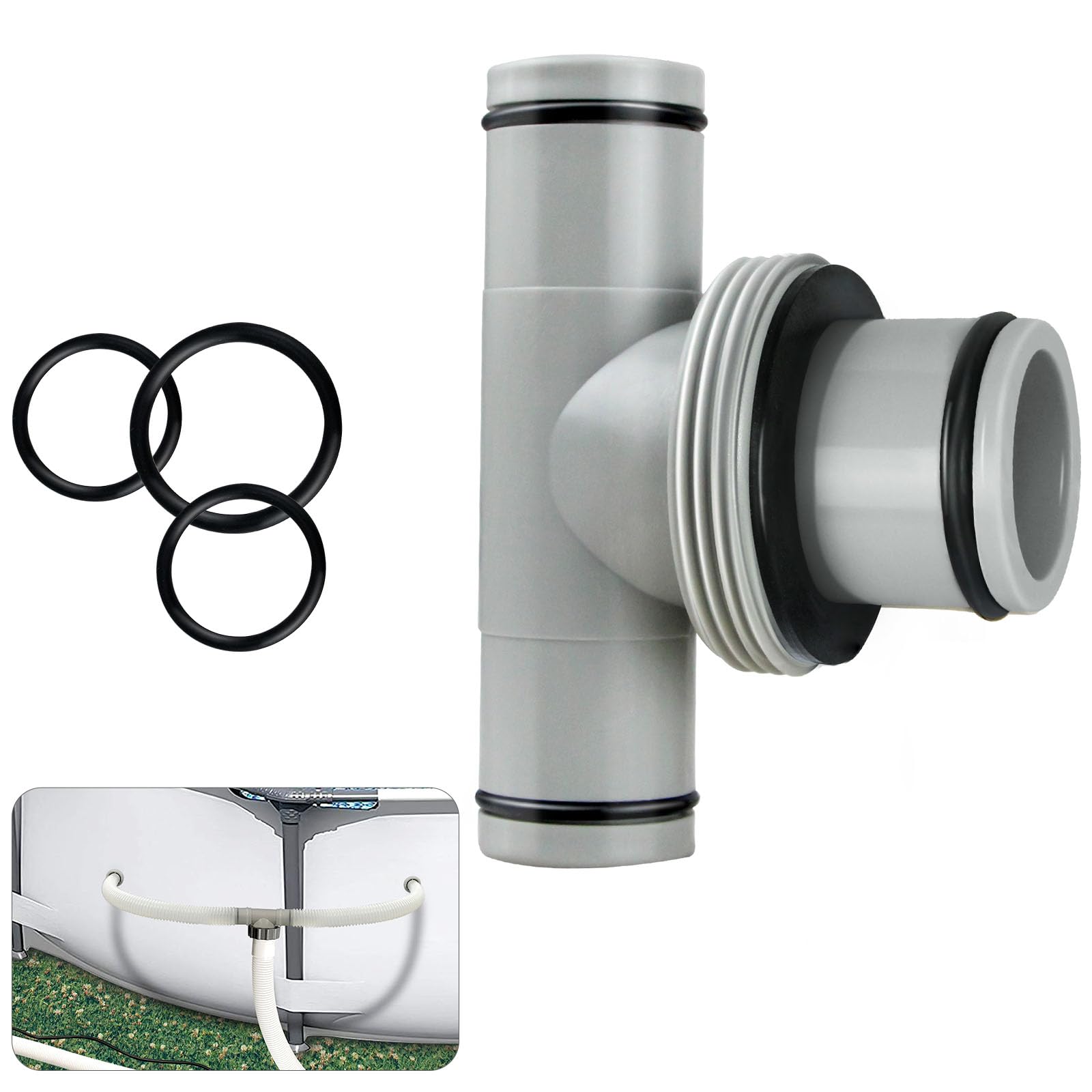 Snapklik.com : Filter Pump Hose Connector, T Joint Pool Hose Connector ...