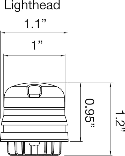 Miniatura 6 de Buyers Products 8891327 Luz estroboscópica ámbartransparente de 6 LED