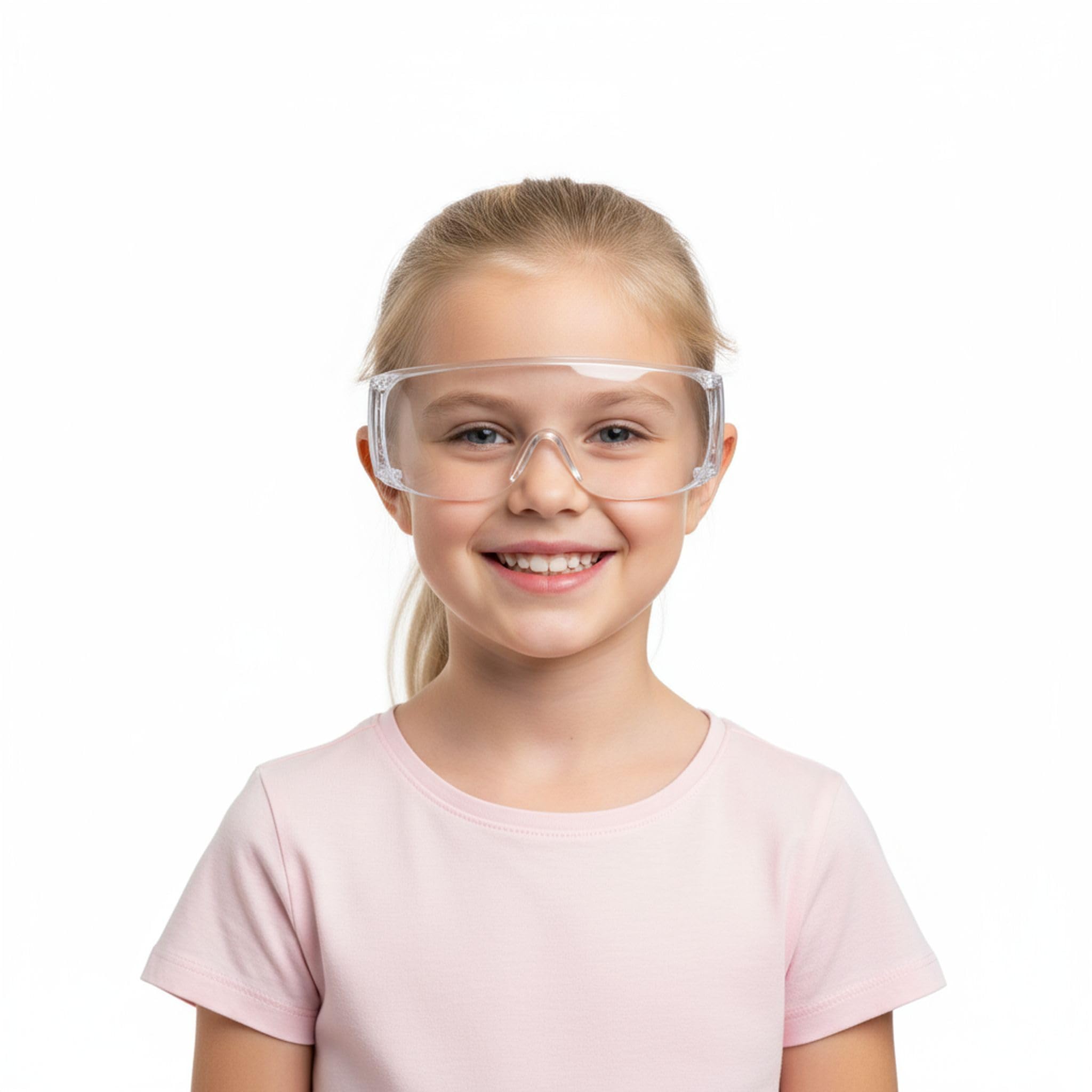 Confezione da 12 occhiali di sicurezza per bambini, antigraffio, resistenti agli urti, occhiali protettivi con lenti