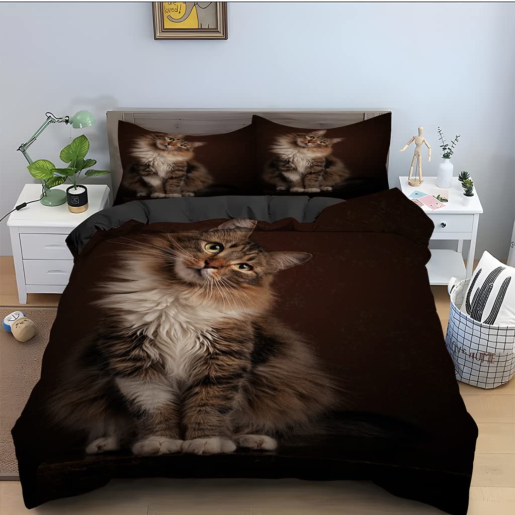 Parure de lit 160x200 chatte noire pour créer une chambre d'ado cocooning