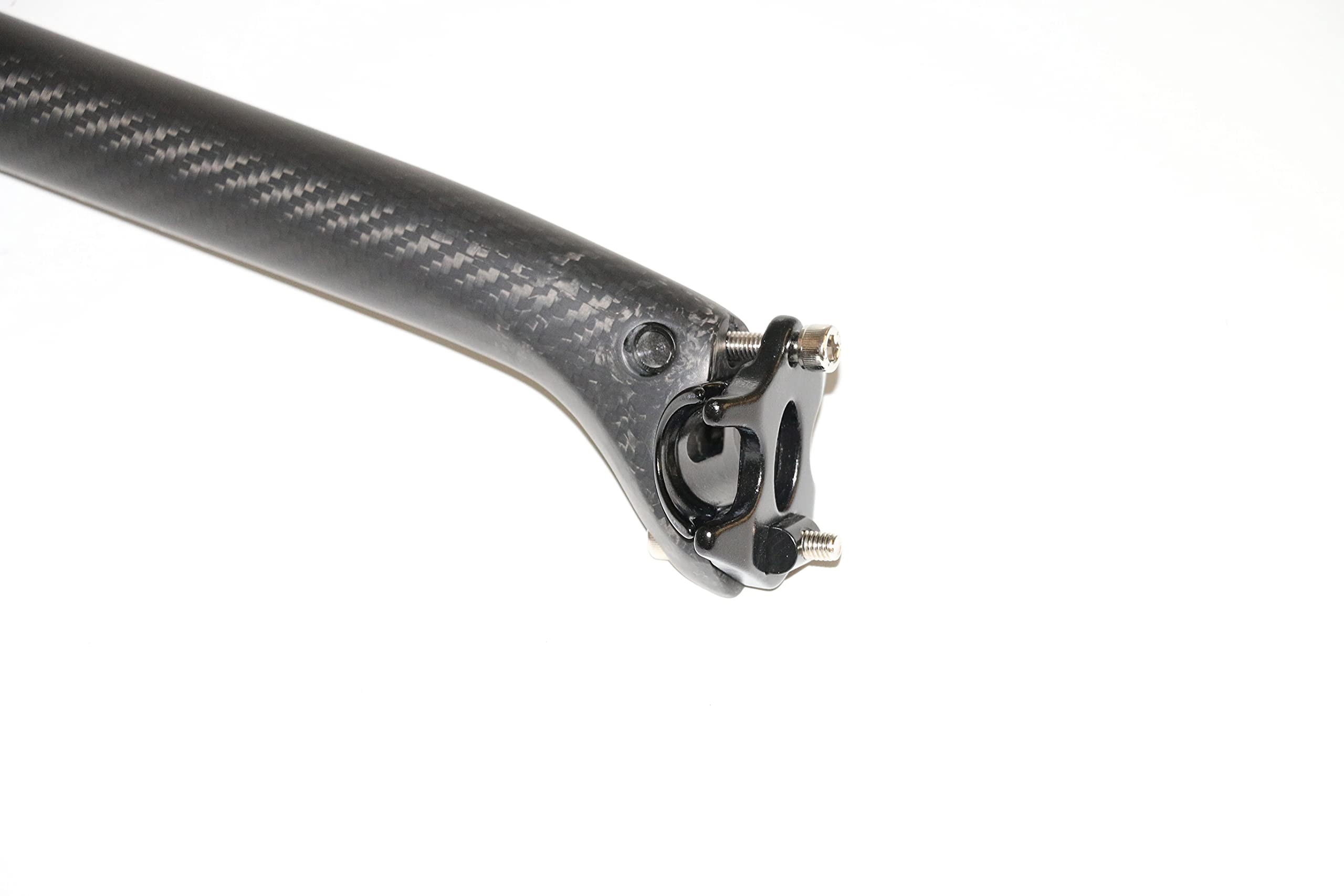 Tija Sillin Bicicleta de montaña Matt 3K Fibra de Carbono Completo Bicicleta Silliocontres MTB Partes 25.4/27.2/30.8/31.6 * 350mm 25mm Tija Telescopica MTB(27.2x400mm)