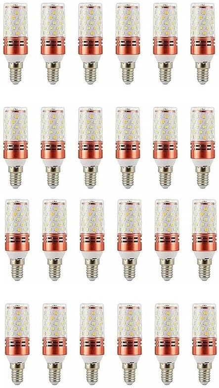 BASLASH Orab Filament E27 Led 4Watts Bulb Edison Light Bulbs 3000K Dimmable Corn E14 LED Bulb Warm White, Cool White And Natural White light Corn 3 IN 1 Style Bulb for Decoration (Pack of 24)