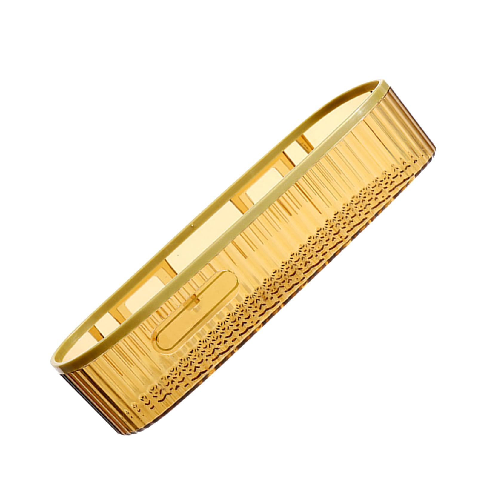 Tyenaza Dusch-Caddy-Korb, wandmontiertes Aufbewahrungsregal, Punch-Dusch-Caddy-Regal, Badezimmer, ohne Bohren, Aufbewahrungsregal für Haushalt, Badezimmer, Toilette, Küche (Long Strip ‑ Amber)