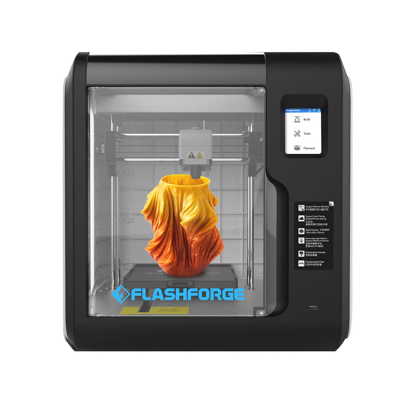 FlashForge Adventurer 3 3D Printer Leveling Free With Quick Removable