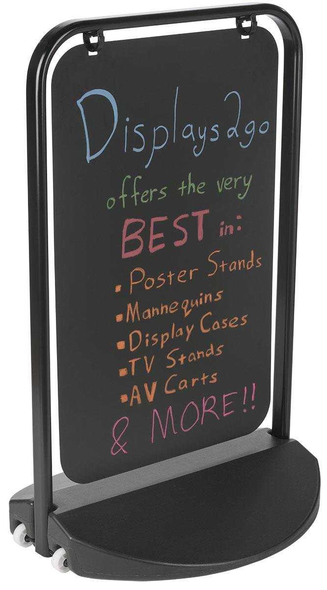 Amazon.com : Displays2go APN2436BW Sidewalk Sign 24x36-Inch, Water Fill  Base, Dual Panels, Double Sided : Office Products