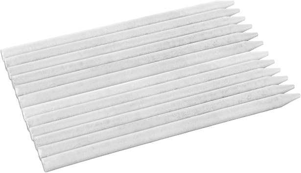 ZOFORTY 150Pcs قلم حجري ، عبوات حجر الصابون الأبيض المستديرة ، طباشير أحجار الصابون ، قلم حبر الصابون الاحترافي للحام أدوات وسم المنسوجات والعلامات العلامات القابلة للإزالة على الحديد الزهر الصلب