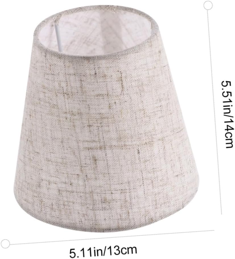 VILLCASE 2pcs Fabric Lamp Shades Dual Clip Ceiling Lamp Covers for Chandelier Lighting Compatible Standard Bulbs for Home Decor