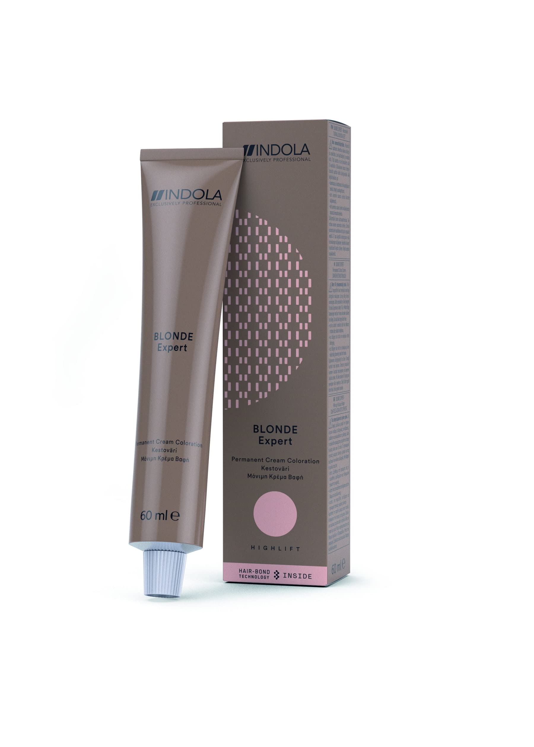 – Indola Blonde Expert Permanent Hair Color, Uplifts 4-5 Levels, Less Damage, Infused With Hair Bond Technology, #1000.22, Blonde Intense Pearl, 60ml