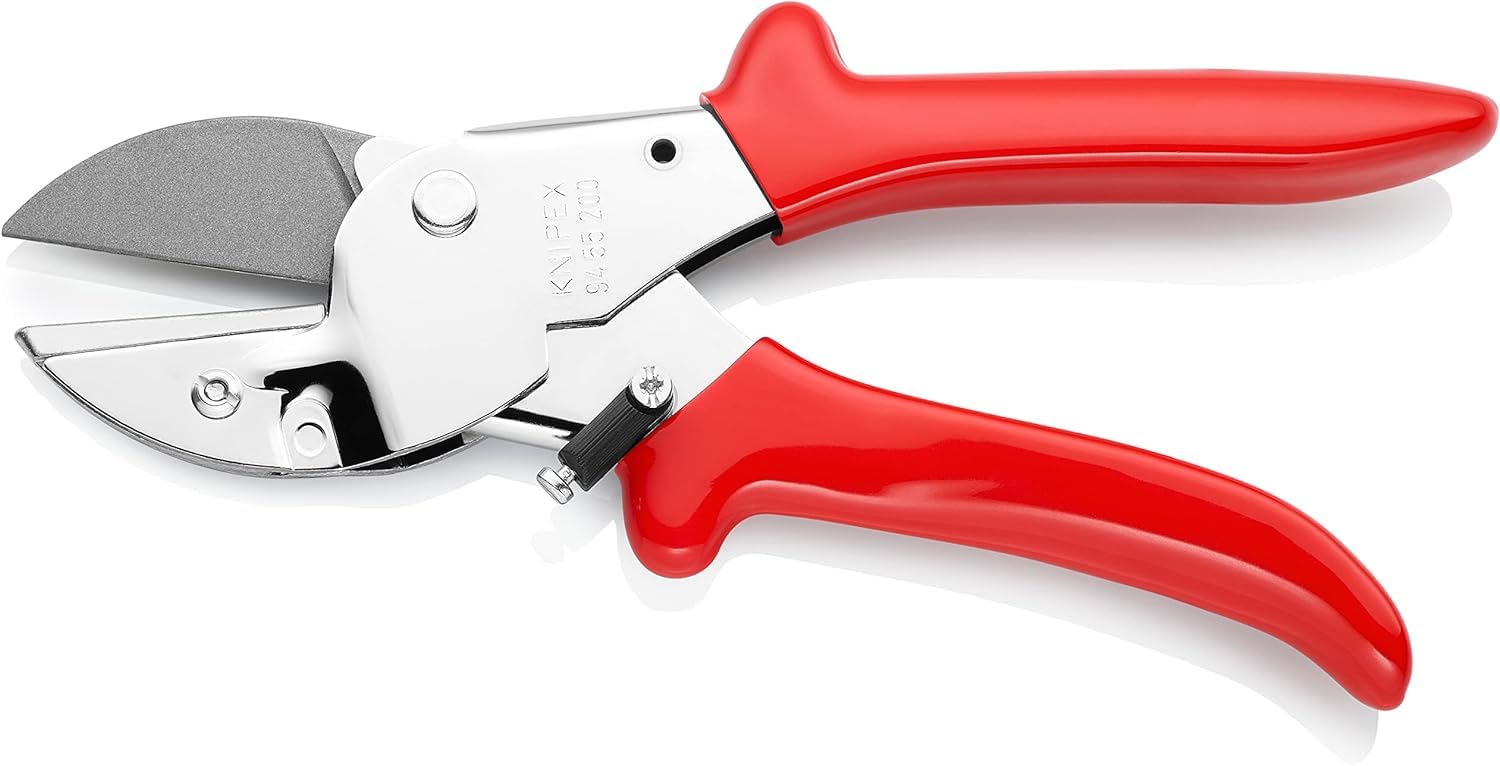 KNIPEX Tijeras yunque cromado con mangos recubiertos de plástico 200 mm, 94 55 200