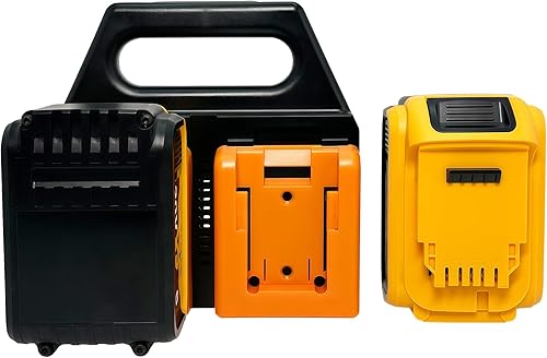 Miniatura 6 de Soporte de batería de 4 ranuras para Dewalt de 20 V | Resistente estuche de batería portátil Dewalt - Organizador compacto para un fácil