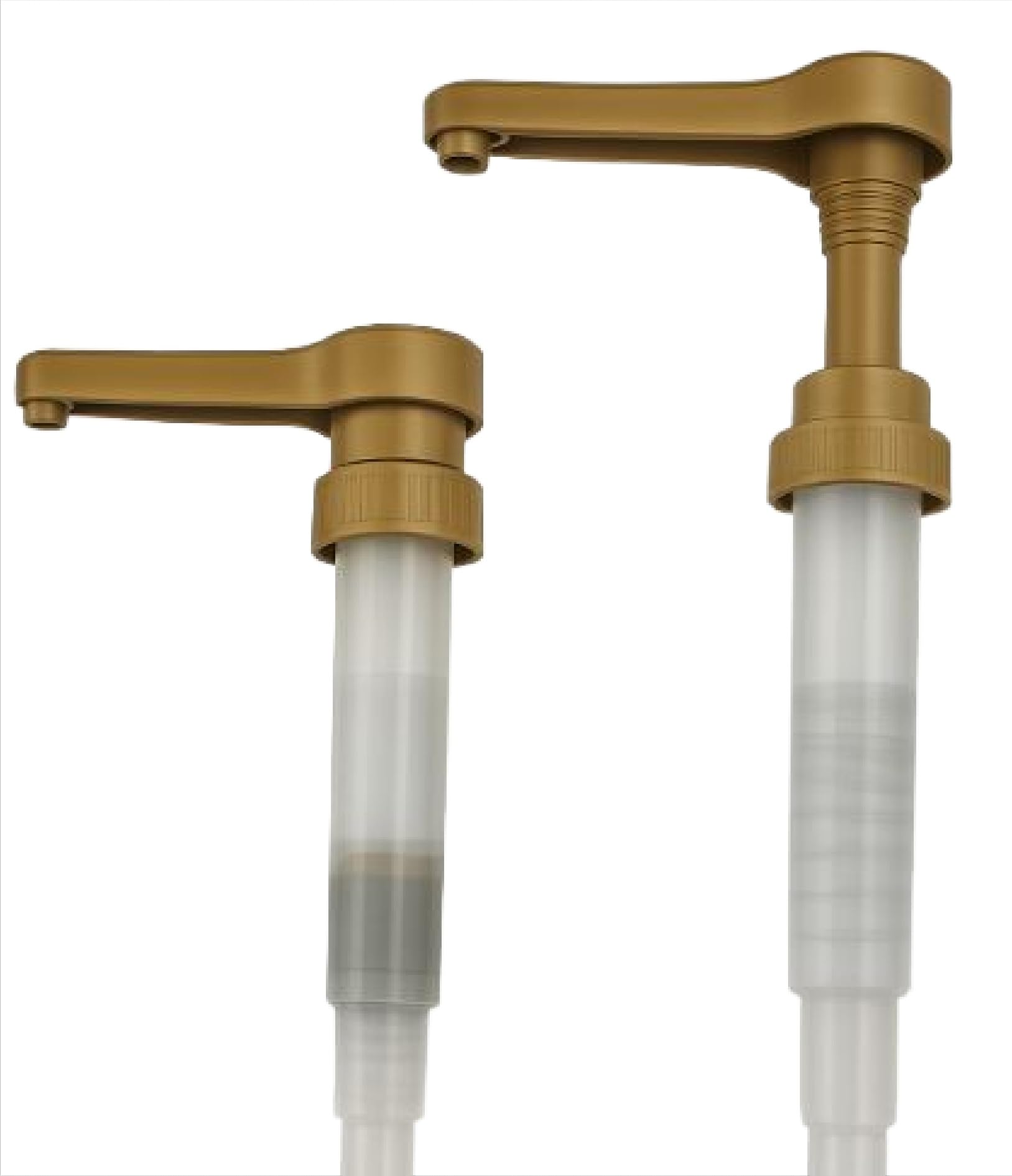 Sauce Pump 64 fl. oz. for Chocolate, Caramel, Vanilla Desserts. - Variety of Sauces - Fits 64 Fluid Ounce Torani, Davinci - Fits Ghirardelli 87 to 90 fl oz - BPA Free - by Handit I 2 Pieces