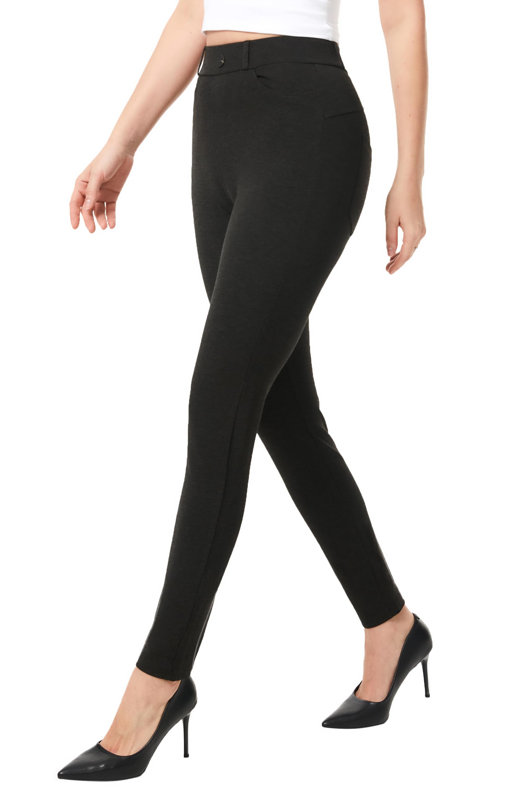 AFITNE Women's Yoga Dress Pants 2025 Fall Skinny Pull On Work Pants Stretchy Slim Fit Leg Office Casual Slacks