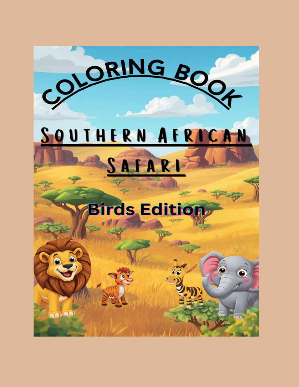 Coloring Book: South African Safari: Bird Edition