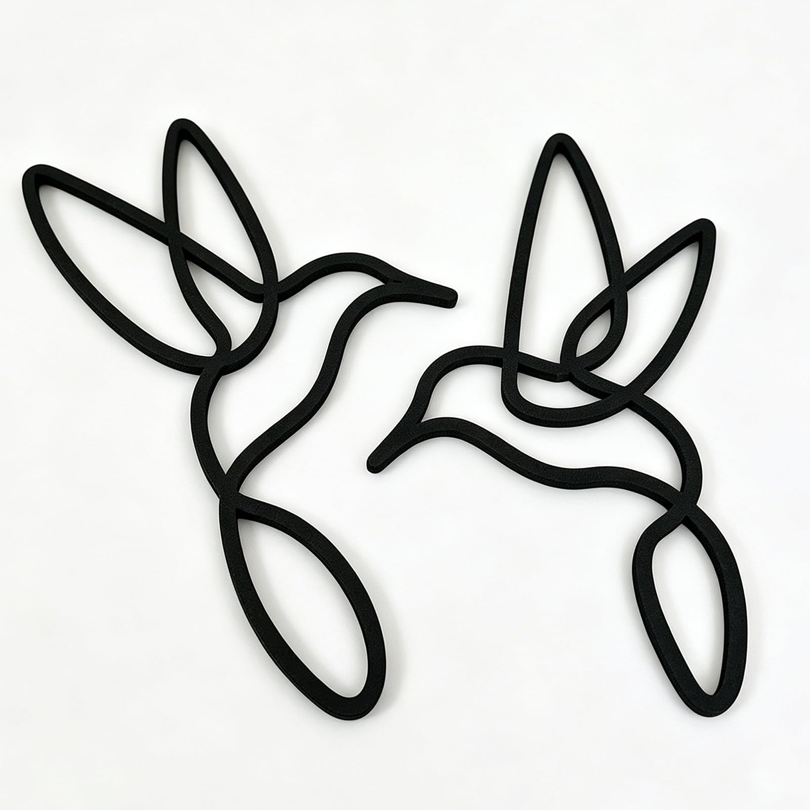 Oiseaux décoratifs de jardin en lot de 2 stickers de fenêtre élégants