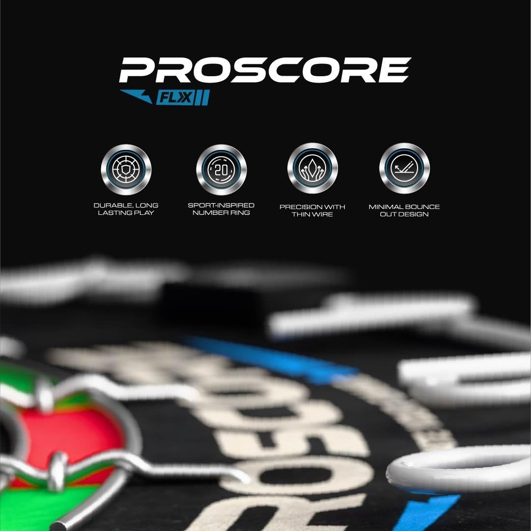 GOAT – Proscore FLX Starter Bersaglio per freccette, sisal resistente, autorigenerante, rimbalzi minimi, struttura a filo sottile