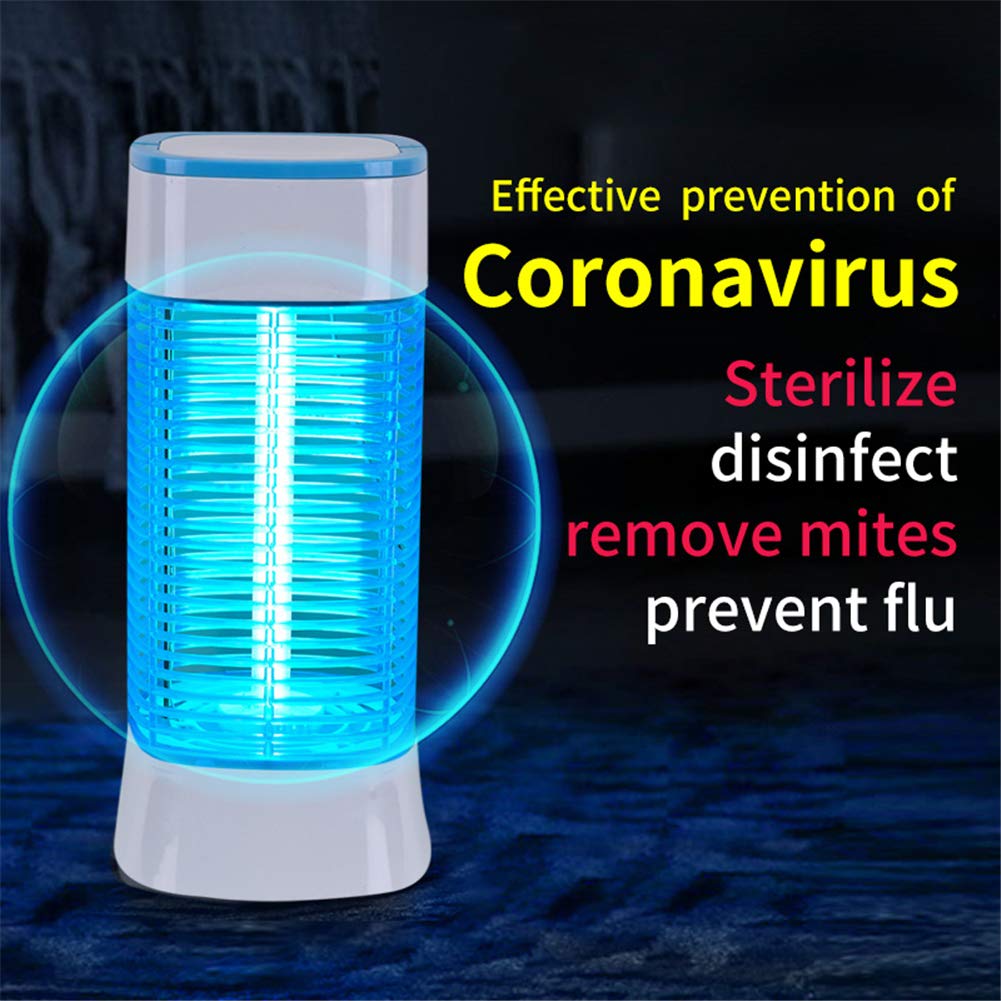 Luz de esterilización UVC portátil de 30 W, lámpara de ozono ultravioleta para el hogar Lámpara de escritorio ultravioleta para purificador de aire de viaje en el hogar