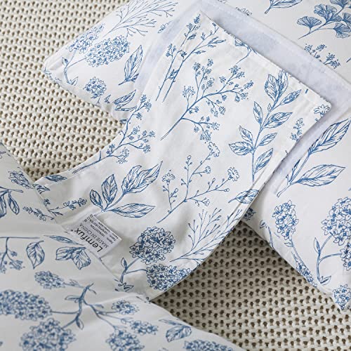 Lemfux Maternity Belly Double Wedge Pillows For Pregnant Women Sleeping, Elegant Adjustable Leaf Printed Pregnancy Pillow For Back Support, 100% Cotton, White, Farmhouse Style, For Side Sleeper #TOP4