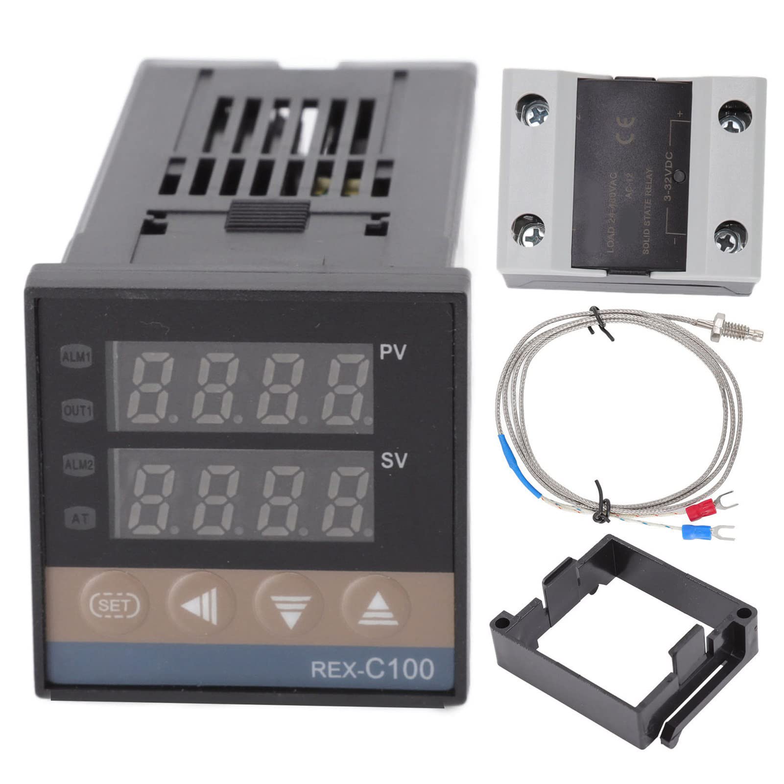 Régulateur de température PID 0-400 ℃, thermostat de précision et thermocouple 40A