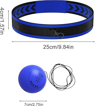 Ball Punching Headband Multifunctional Fun Effective Hand Eye Coordination | Kids Beginners Punching Headband for Professionals Enthusiasts Beginners Amateurs Lovers Families Friends