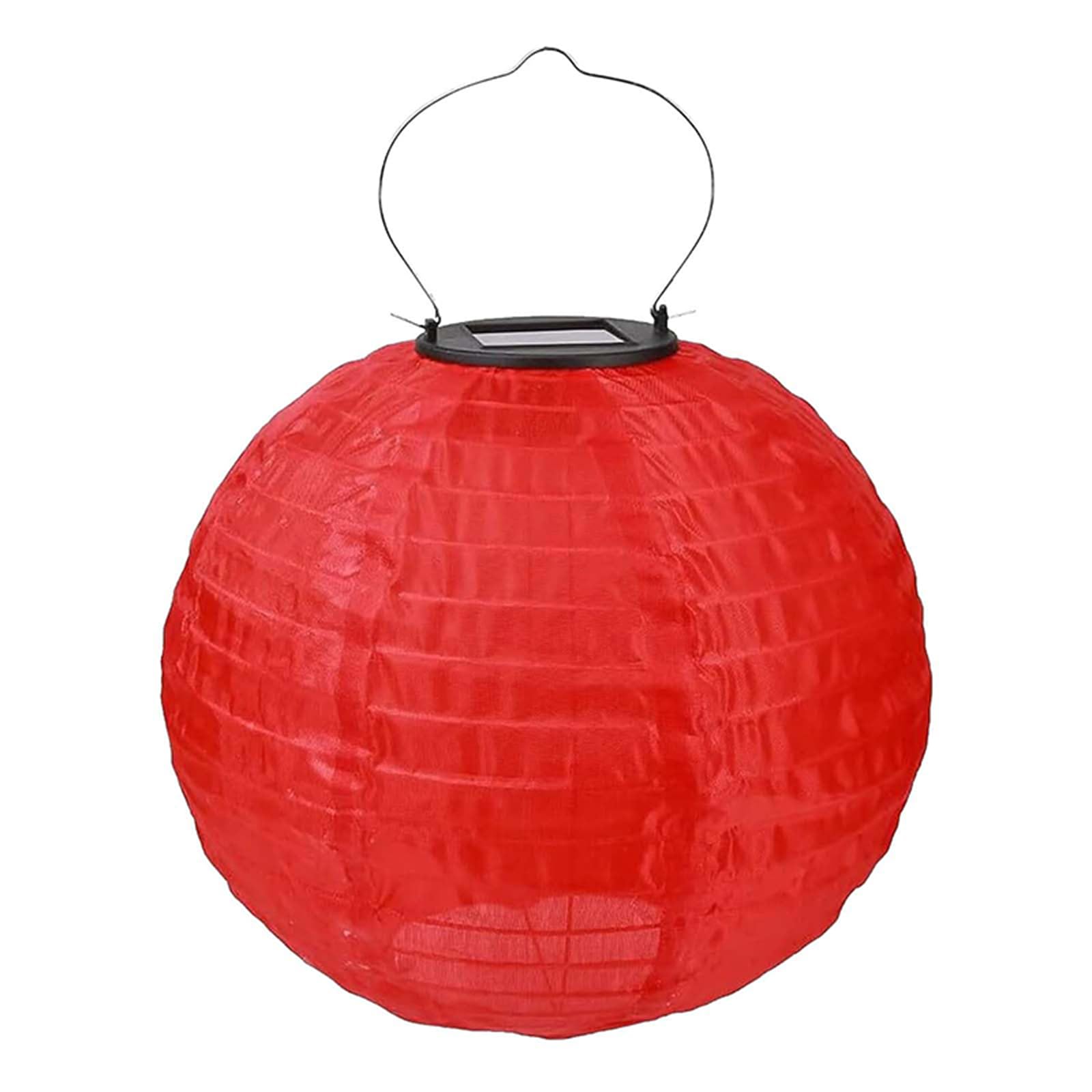 12 Inch Solar Powered Lanterns, Nylon Hanging Lanterns, LED Garden Decorative Light, Hanging Solar Santerns for Outdoor/Indoor