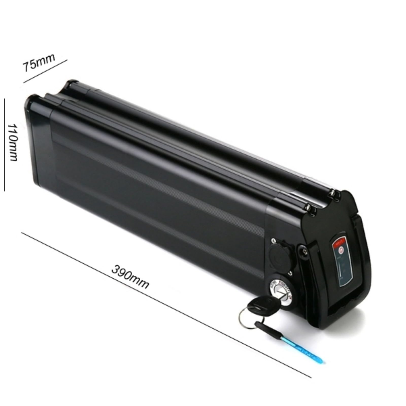 Batteria per Bici elettrica 36V 48V 15.6Ah 18Ah 21Ah Litio Ion Batteria Ricambio Adatta per Bici Pieghevole con Blocco di Sicurezza e Caricabatterie e BMS