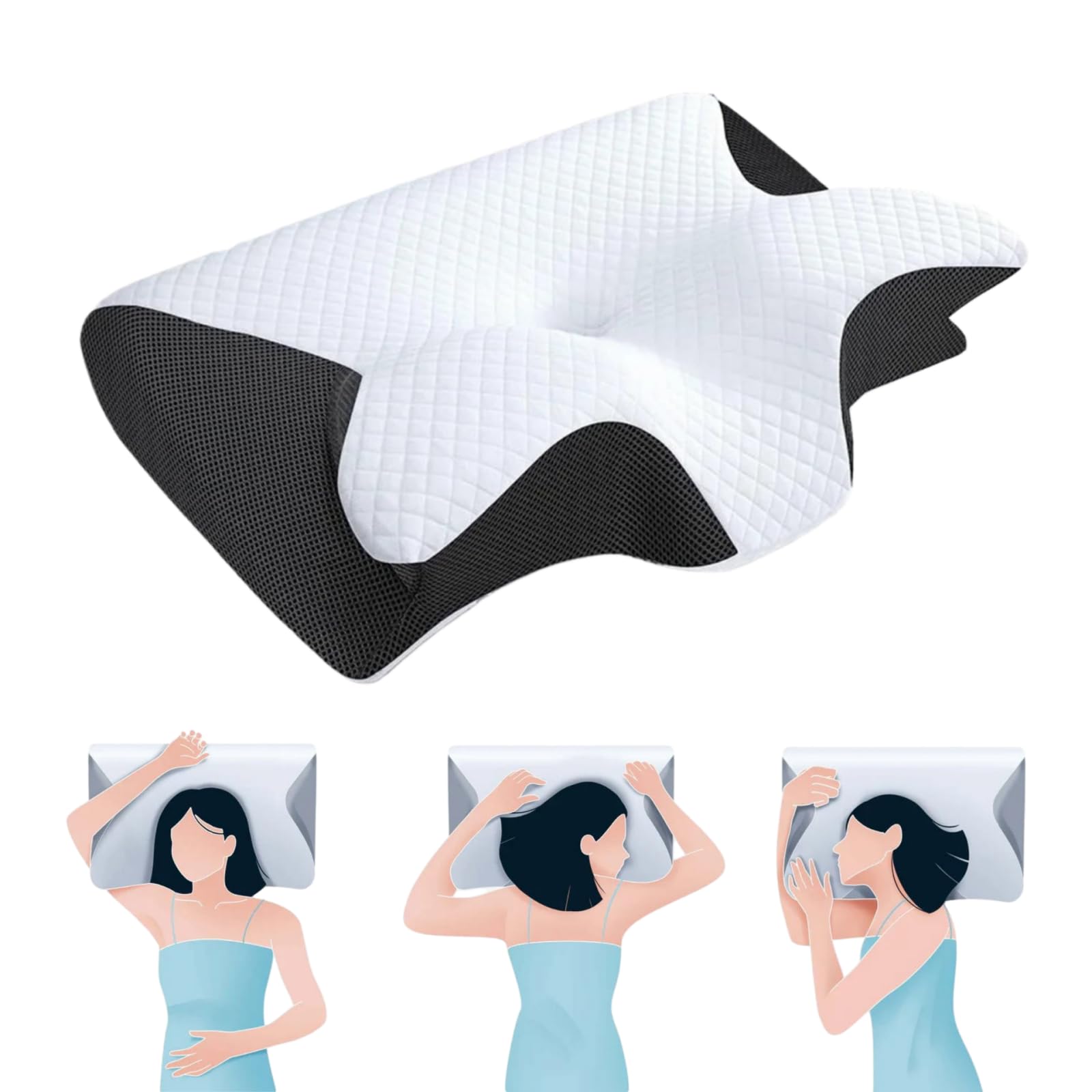 Dormax Almofada,Almohada Ergonómica de Memoria con Rebote Lento