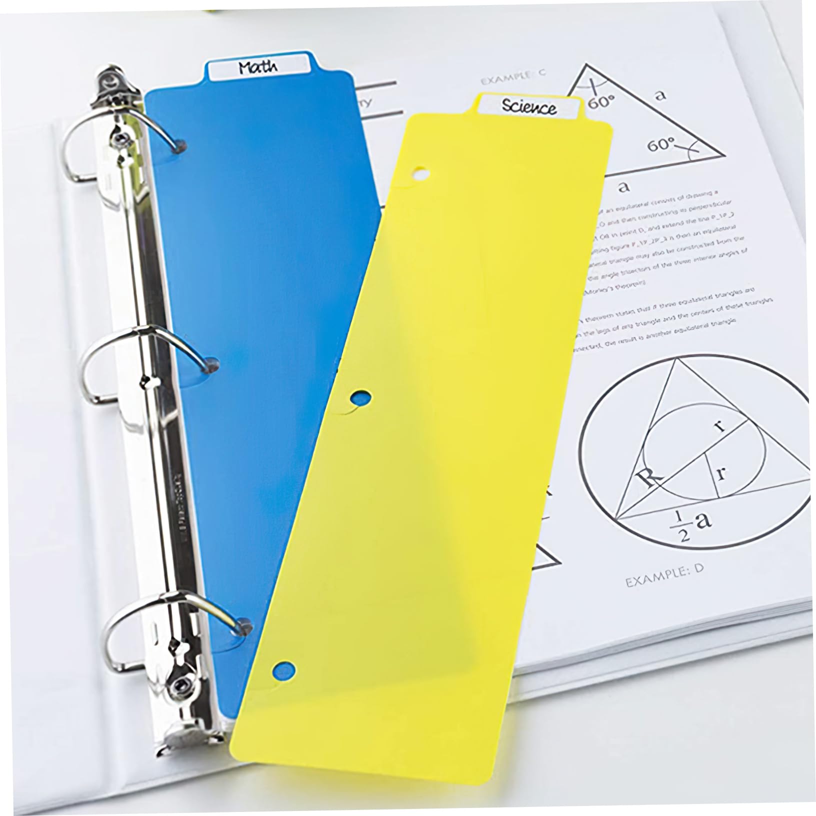 DOITOOL 12 Ensembles Signets De Reliure Collège Travail Diviseur Onglet Séparateur De Classeur Languette À Onglets Inserts Poinçonné Carnet De Notes Cahier Avec Onglets Abdos 5 Pièces * 12