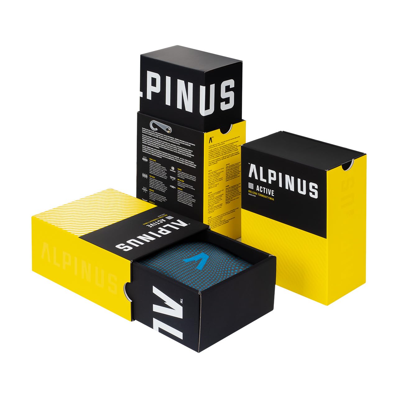 Alpinus Bielizna termoaktywna męska Active Base Layer Set szara GT43880