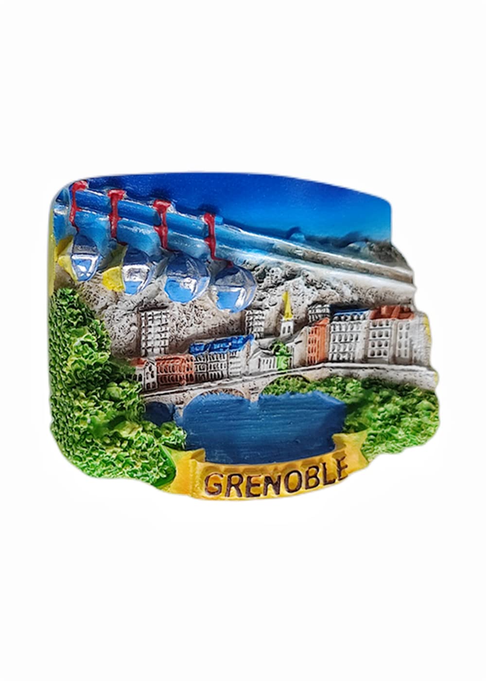 Magnete Frigorifero 3D Saint Tropez Var Francia, Souvenir Di Viaggio In Resina, 7,3x5,6 Cm, Decorazione Casa E Cucina