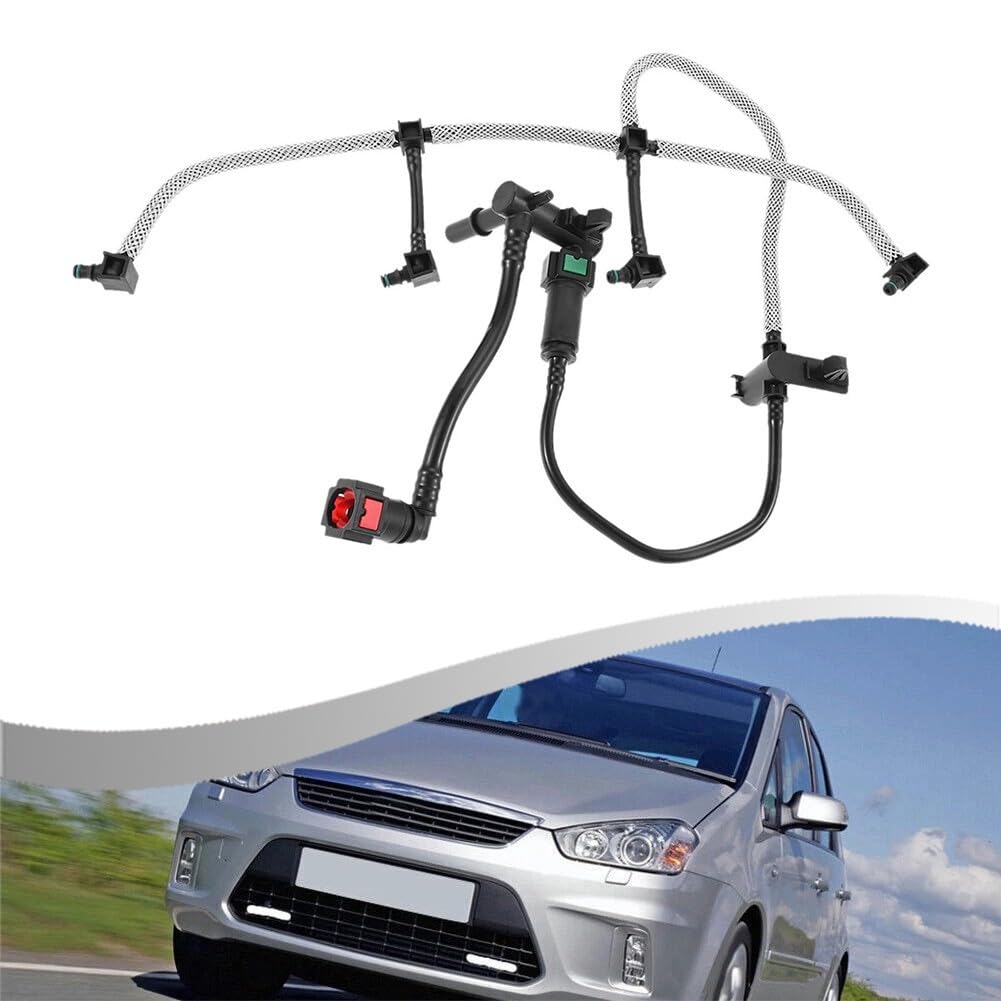 Tubería de combustible de fugas, a juego 4M5Q9K022AG y 1521487, retorno de combustible estable, para modelos Ford Transit 1.8, para C-MAX, para Focus, para Tourneo Connect