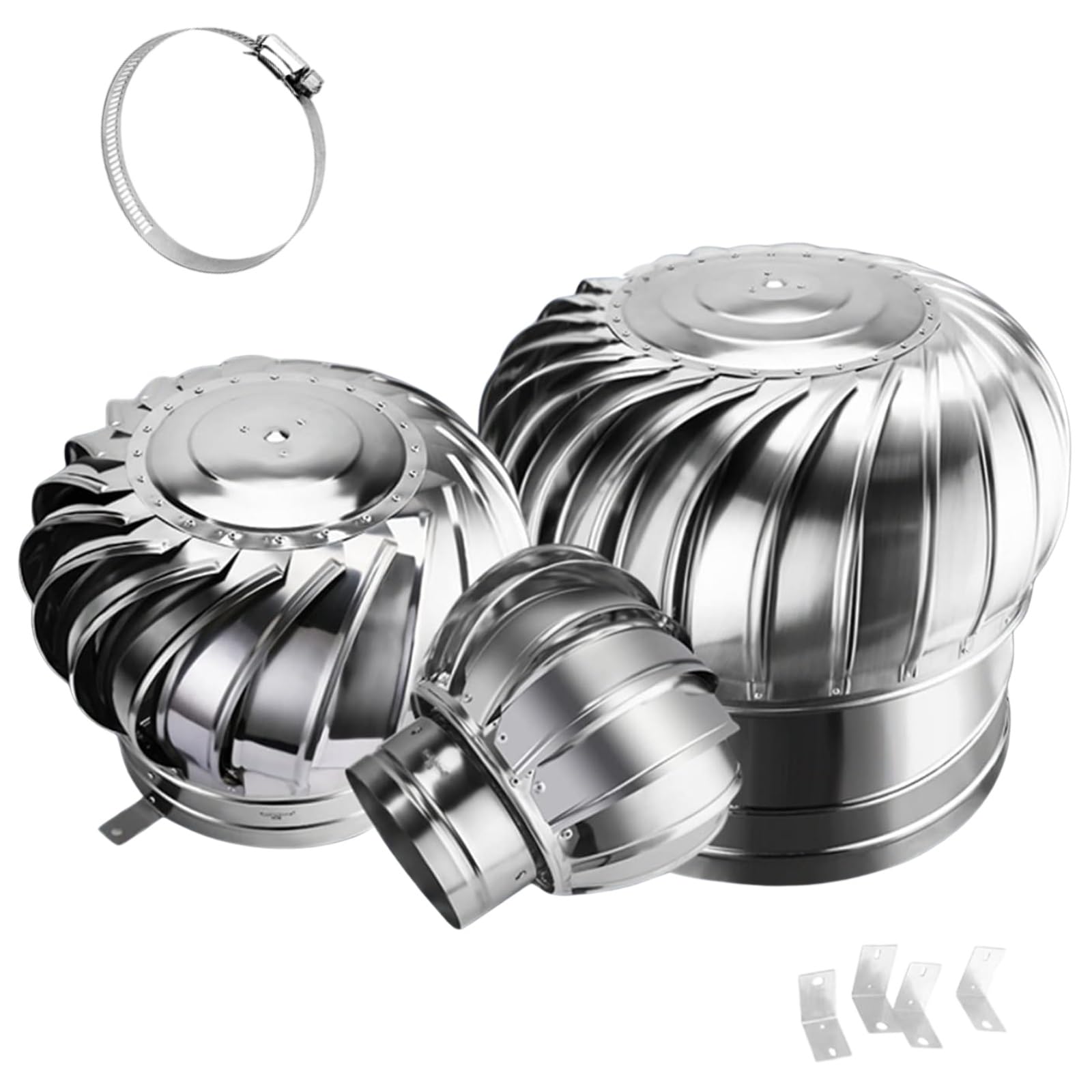 Turbine chapeau évent en inox premium pour protection optimale de cheminée