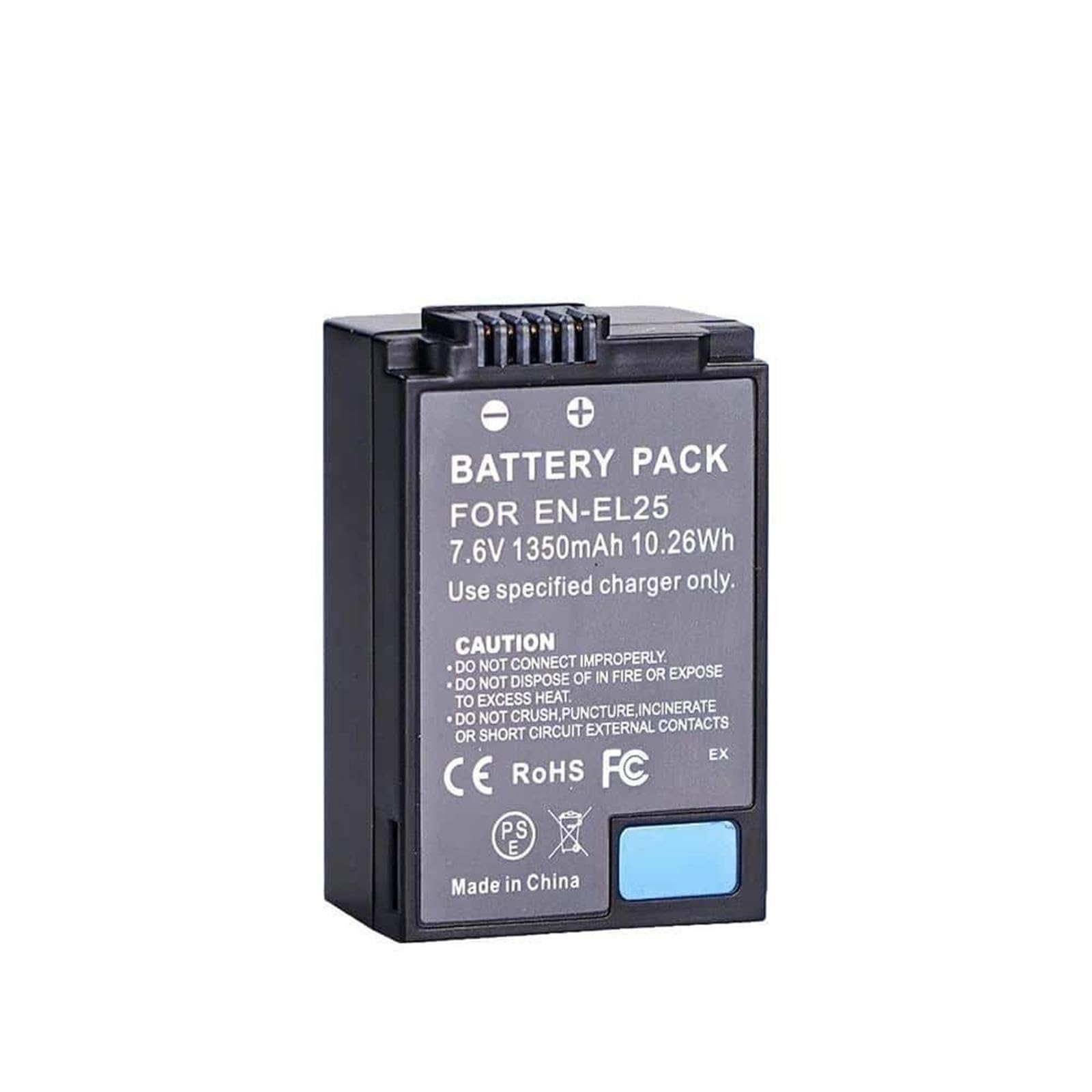 EN-EL25 Batteria for Fotocamera, 1350mAh, 7.6V, 1PC