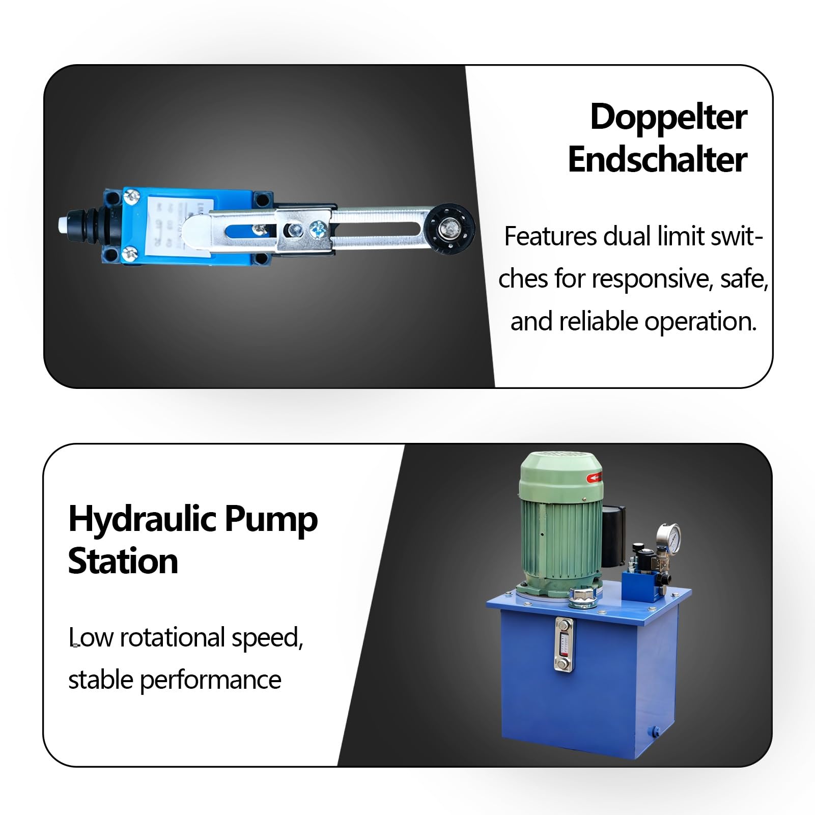 Elektrische Hebebühne mit 1000 kg Kapazität, wandmontiertes hydraulisches Design für Fabriken, Logistik und Wohngebrauch, 4,8 m Höhe