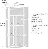 Vista 8 de Gabinete de almacenamiento Sauder Select/Gabinetes de despensa, acabado blanco