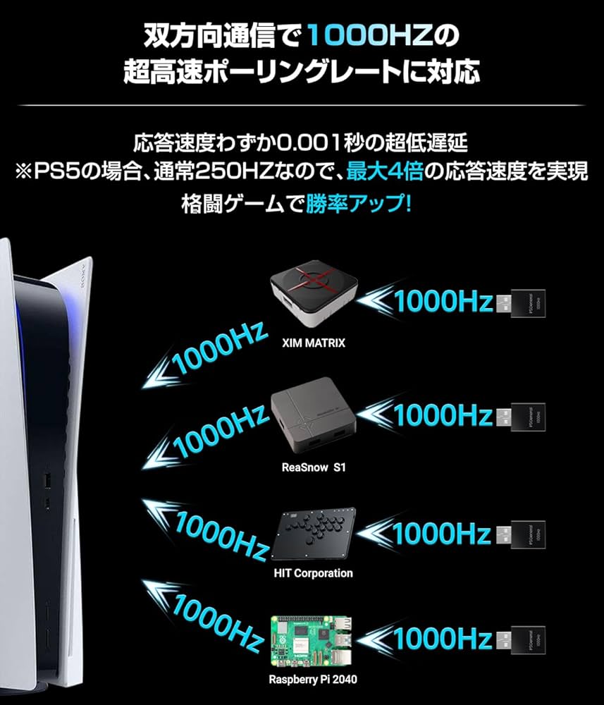P5General 1000Hz ゲーミングコンバーター Amazon.co.jp: Besavior P5General 2026年 PS5用 ゲーミング
