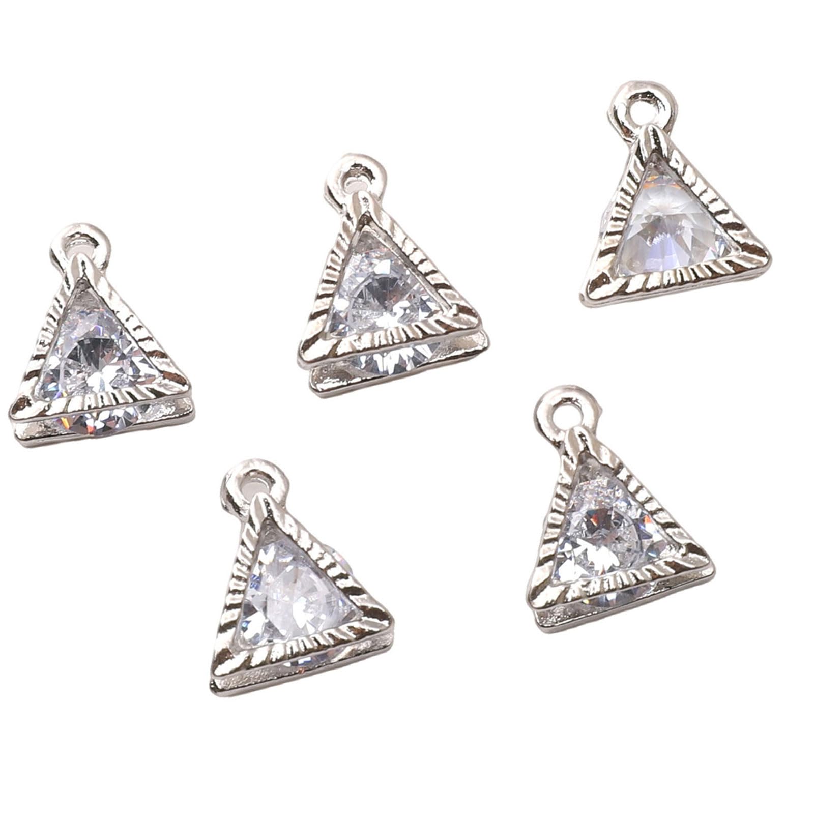 Snorvixre Modern Alloy Zircon Craft Pendant Jewelry Components for Jewelry Craft Handcrafted Pendant Charms