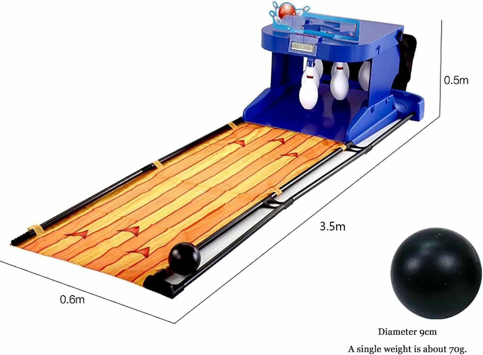 Juego De Bolos De LED Electrónico: Consola De Deportes De Bolos Cubiertos con Reinicio Automático Y Marcador para Niños, Niñas Y Adultos