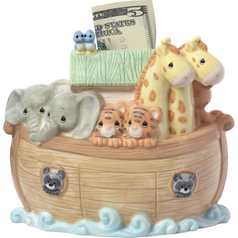 Amazon.com: Precious Moments Noah's Ark Porcelain Baby Bank