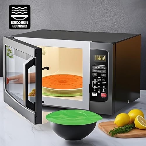 Miniatura 6 de Paquete de 7 tapas de silicona, tapas de silicona para ollas y sartenes, 5 tamaños reutilizables, resistentes al calor, para almacenamiento de