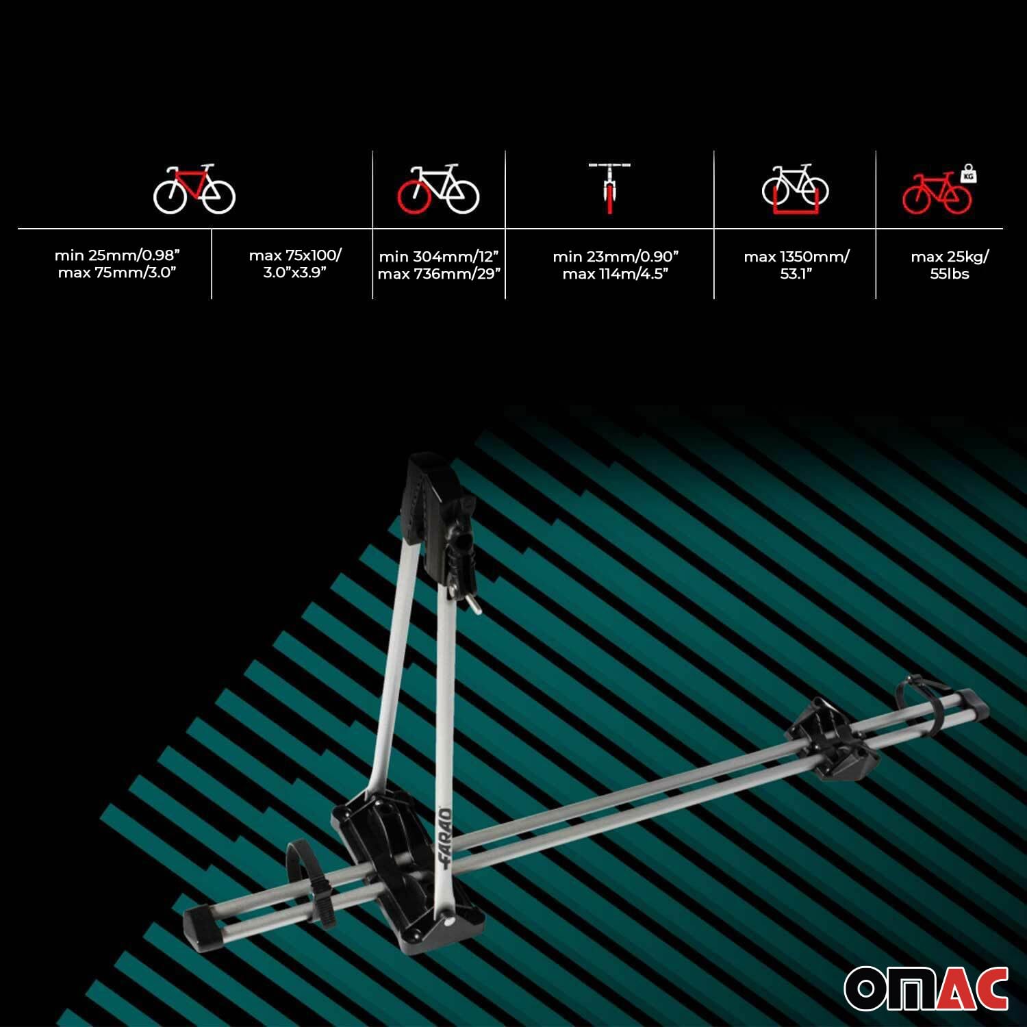Farad Dachfahrradträger Maira bis 25 kg TÜV Stahl