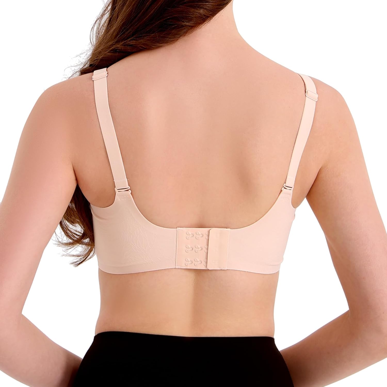 Double Couple Comfort Nursing Bras for Breastfeeding Sleeping Maternity Bra Seamless V Neck Wireless Bra with Extenders - Image 2