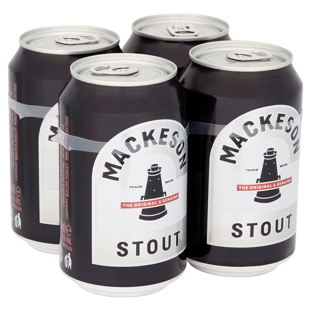MackesonStout Beer Cans, 4 x 330ml