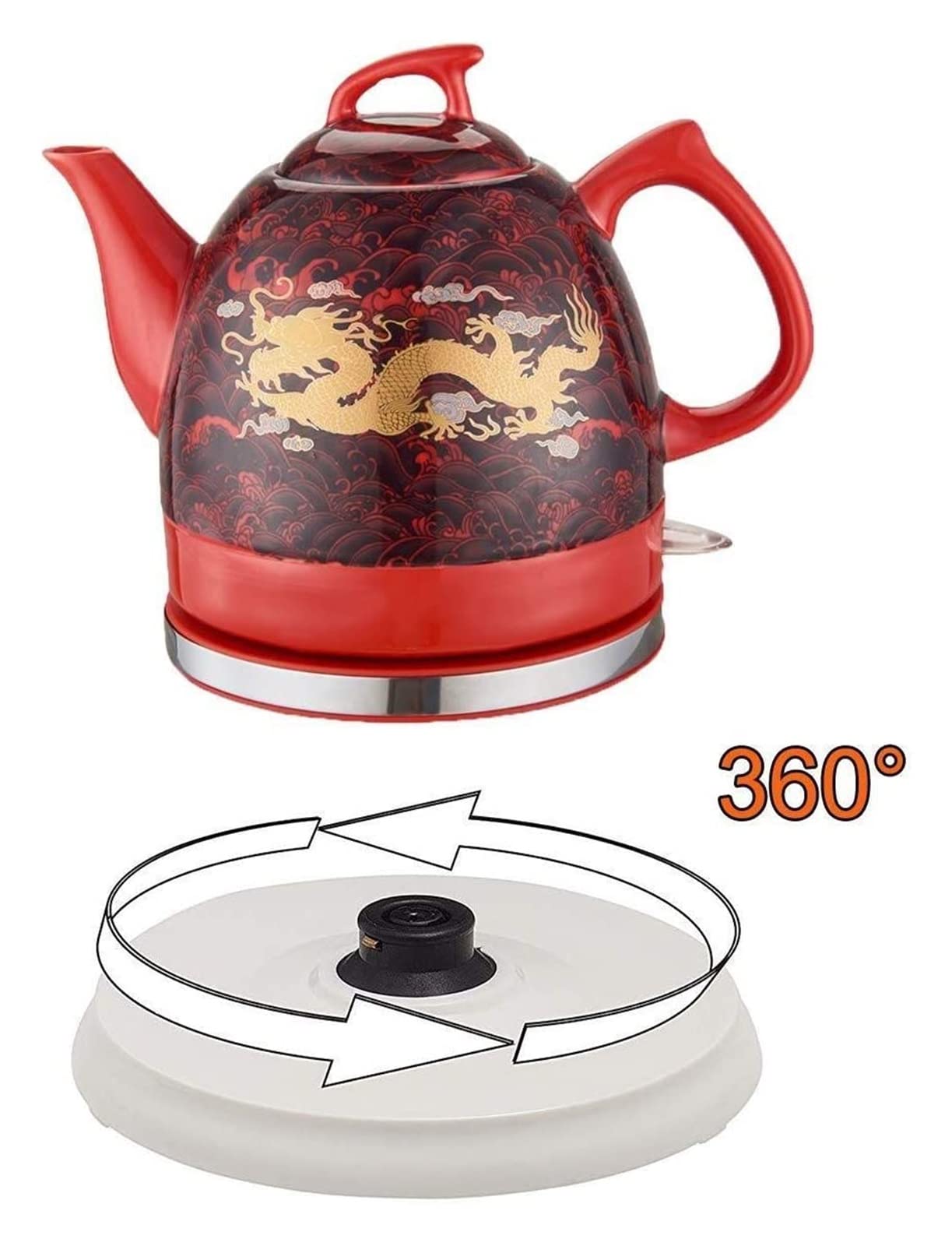 Hervidor eléctrico de café de preparación rápida, hervidor de Agua con Silbato, autoapagado, autoprotección en seco antiquemaduras, Termo de Temperatura Constante, Moda